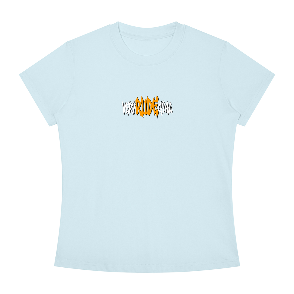 Orange RudeGyal Slim Fit Crewneck T-Shirt