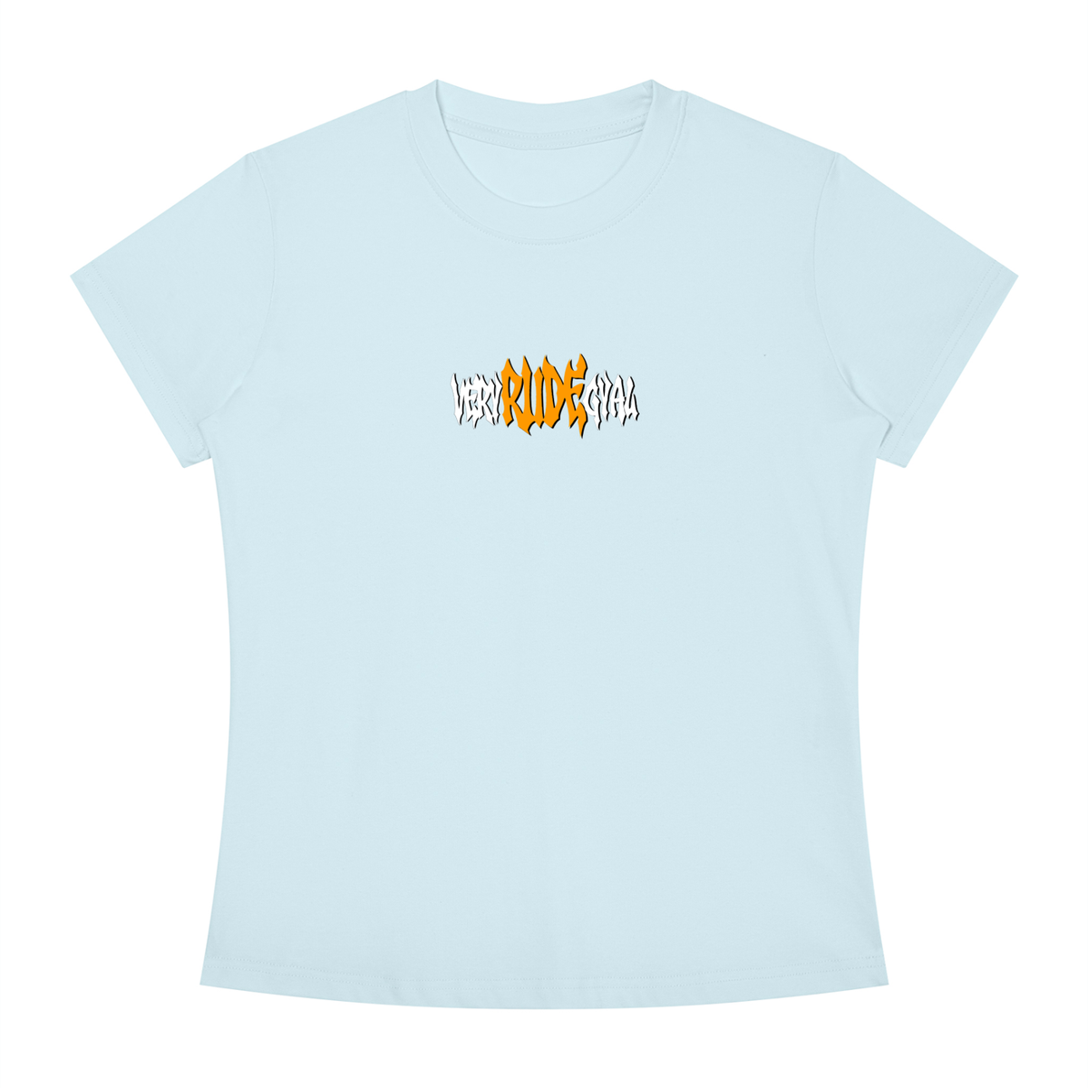 Orange RudeGyal Slim Fit Crewneck T-Shirt