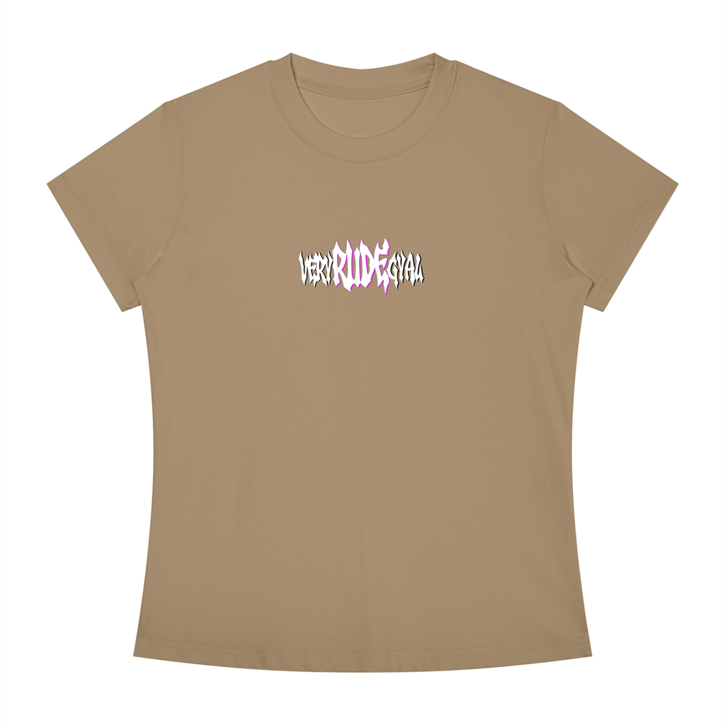Pink RudeGyal Slim Fit Crewneck T-Shirt