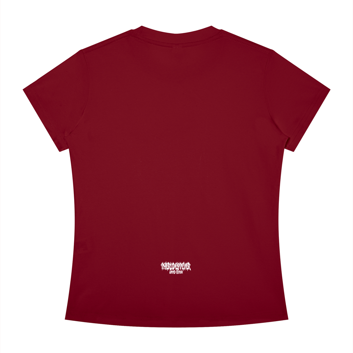 White RudeGyal Slim Fit Crewneck T-Shirt