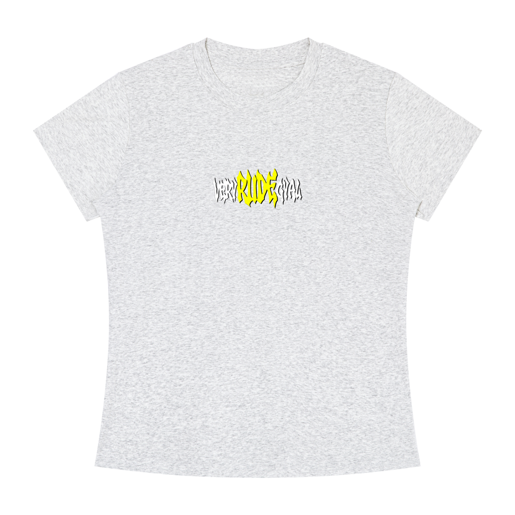 Yellow RudeGyal Slim Fit Crewneck T-Shirt