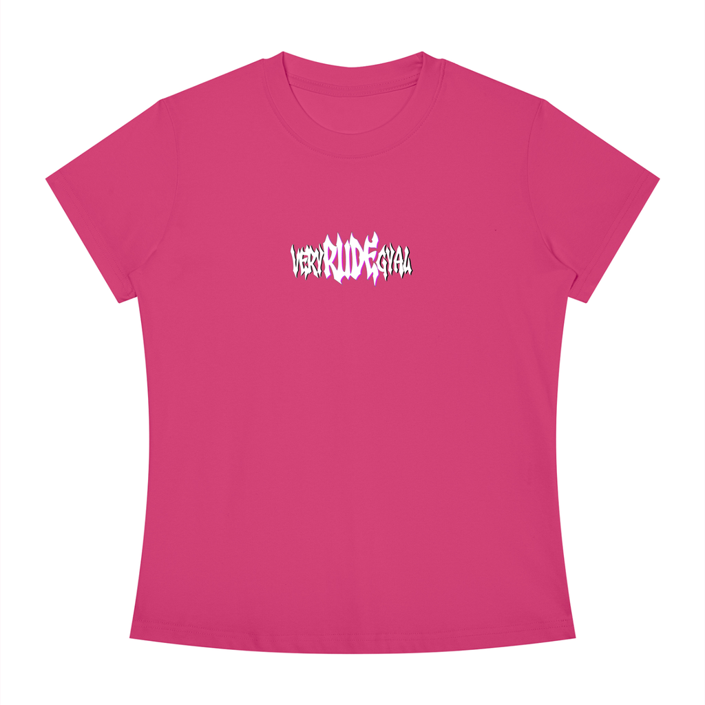 Pink RudeGyal Slim Fit Crewneck T-Shirt