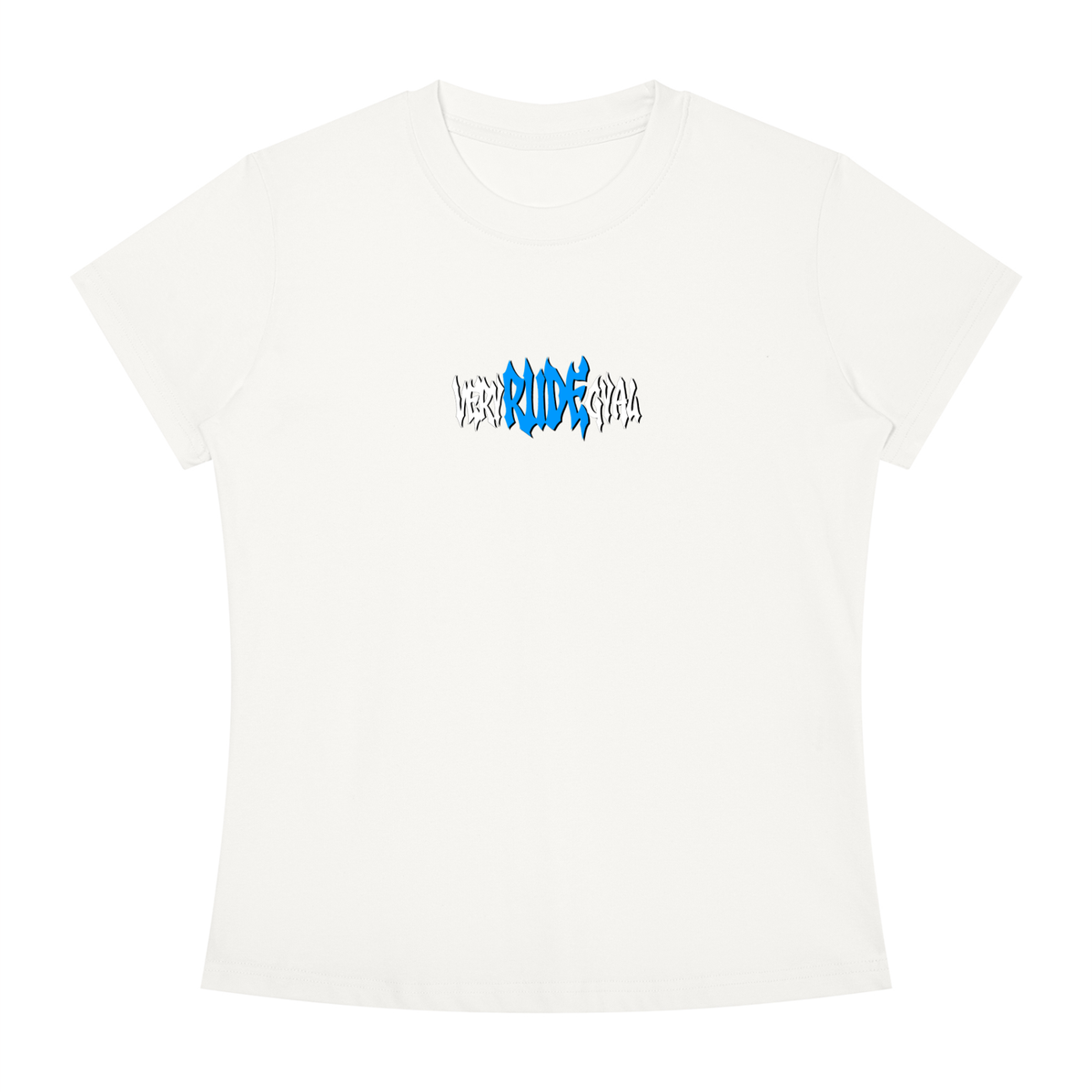 Baby Blue RudeGyal Slim Fit Crewneck T-Shirt