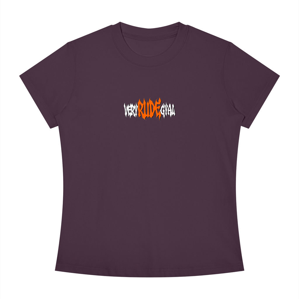 Mandarin RudeGyal Slim Fit Crewneck T-Shirt
