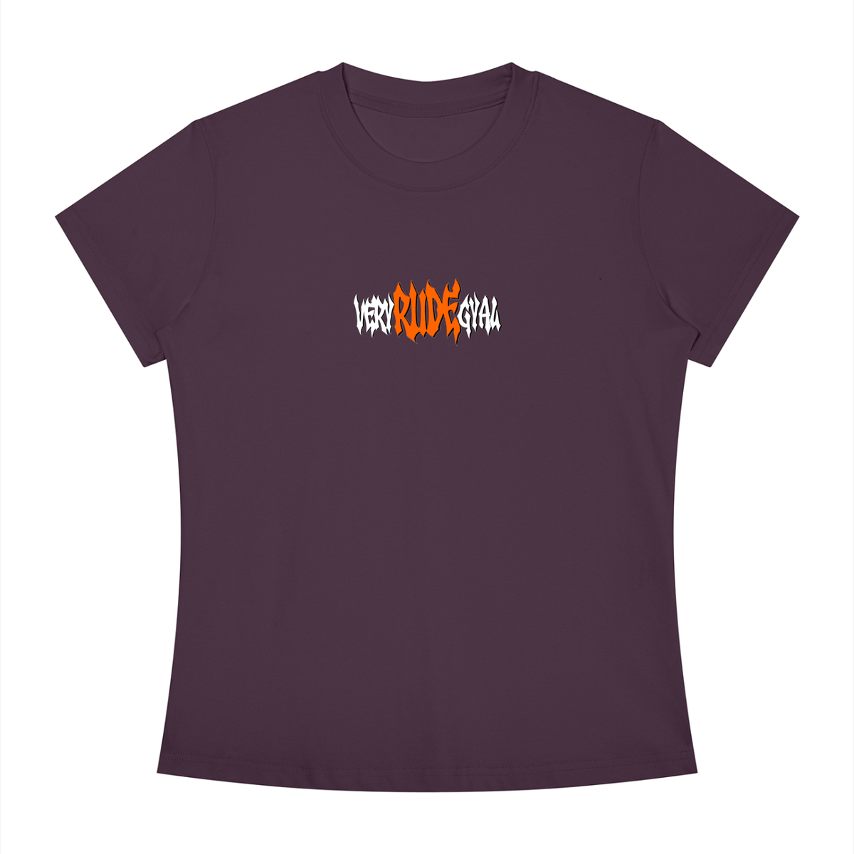 Mandarin RudeGyal Slim Fit Crewneck T-Shirt