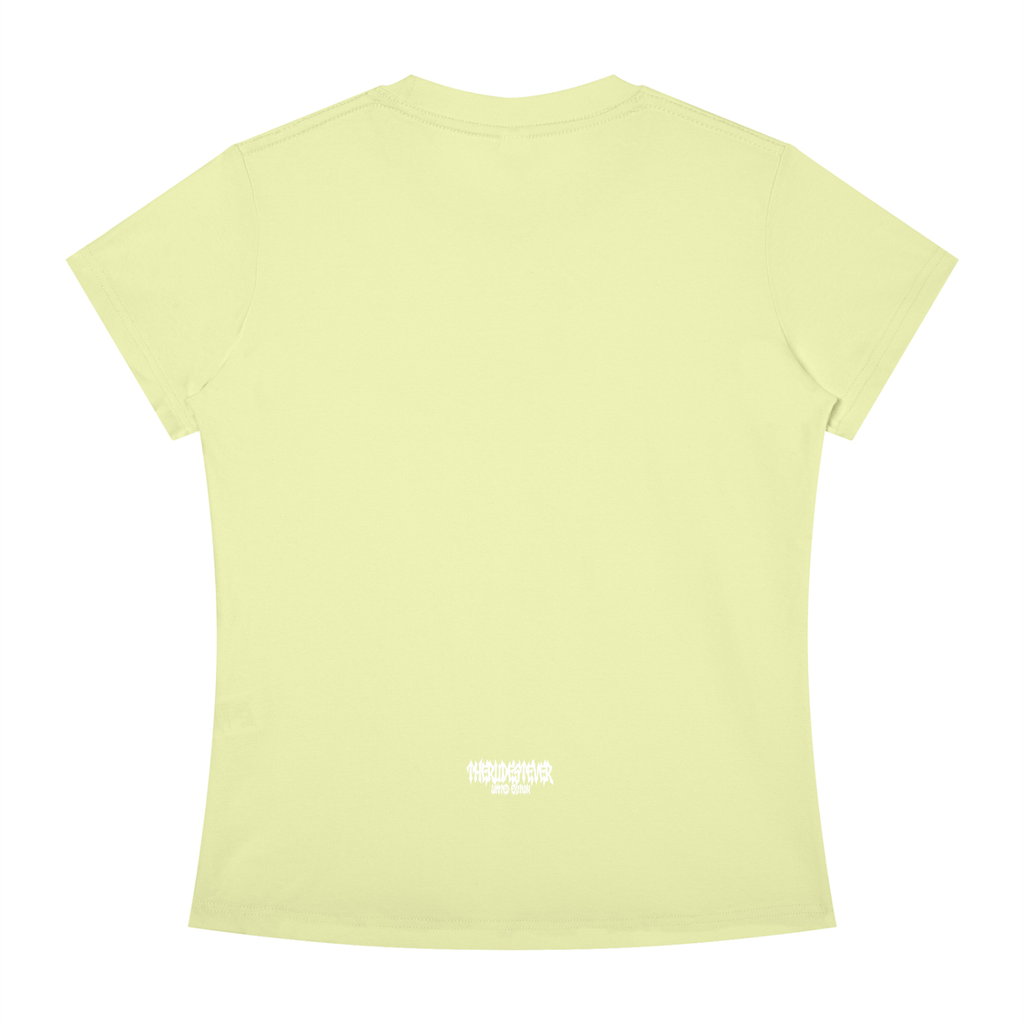 White RudeGyal Slim Fit Crewneck T-Shirt