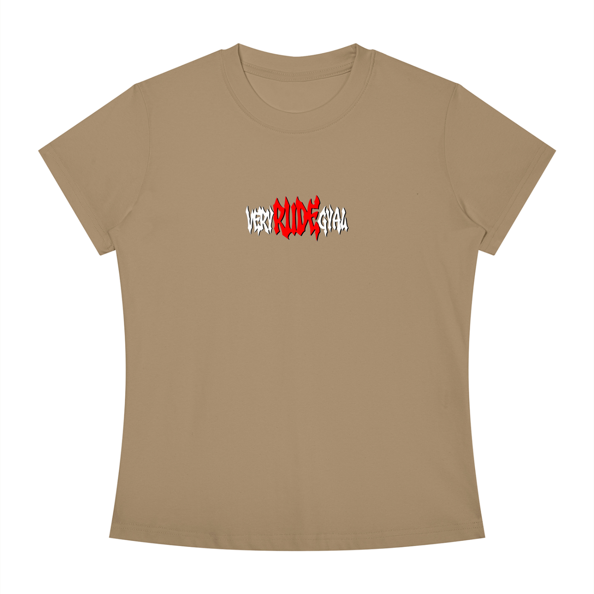 Red RudeGyal Slim Fit Crewneck T-Shirt