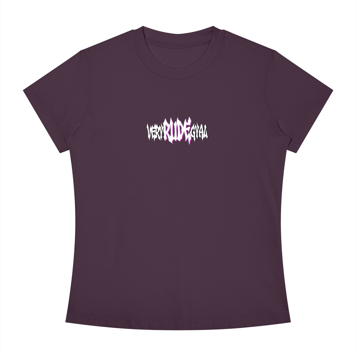 Pink RudeGyal Slim Fit Crewneck T-Shirt