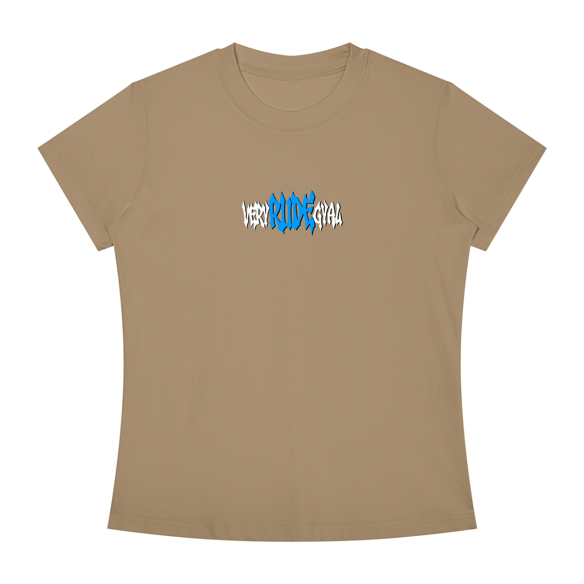 Baby Blue RudeGyal Slim Fit Crewneck T-Shirt