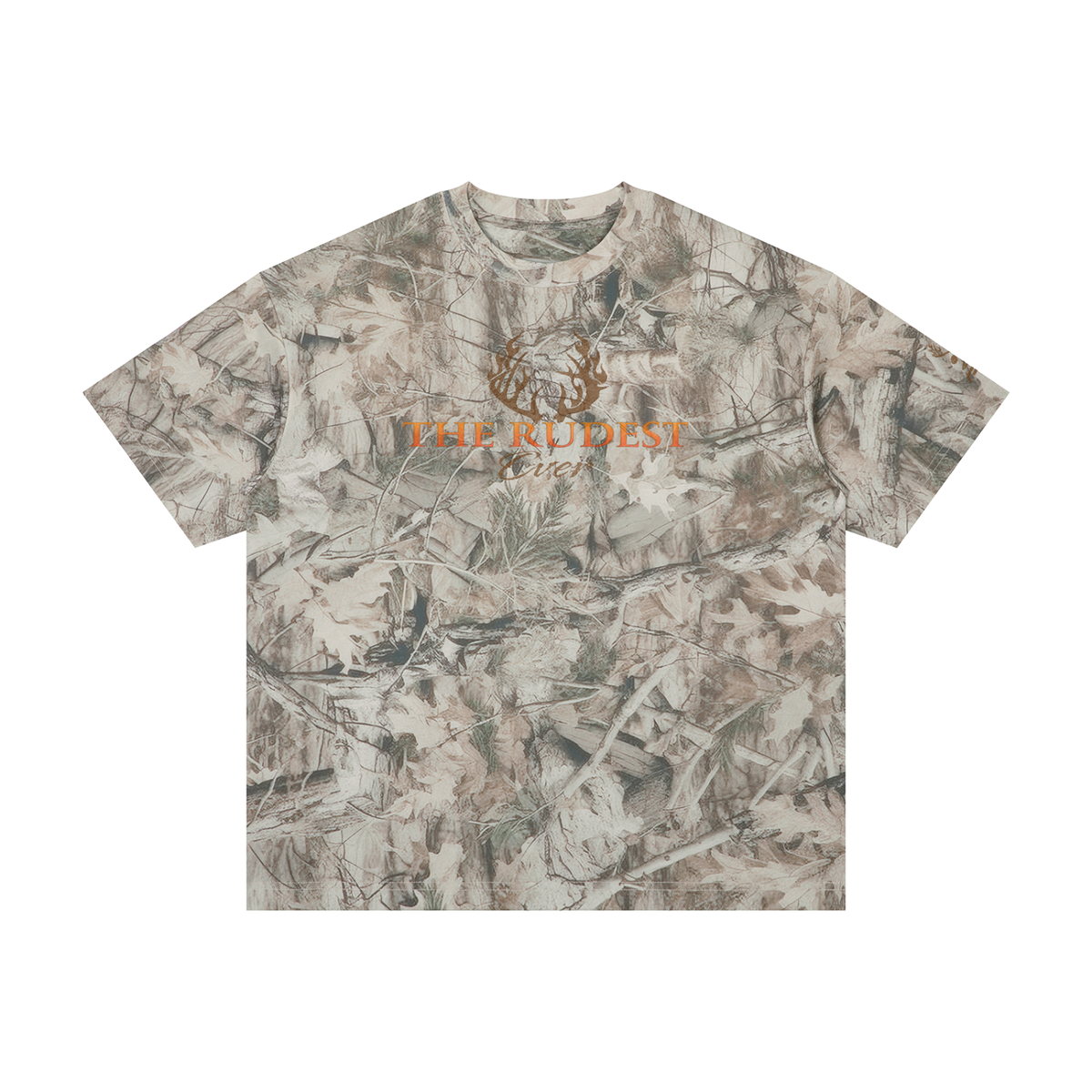 TheRudestEver Tree Camo Oversized T-Shirt