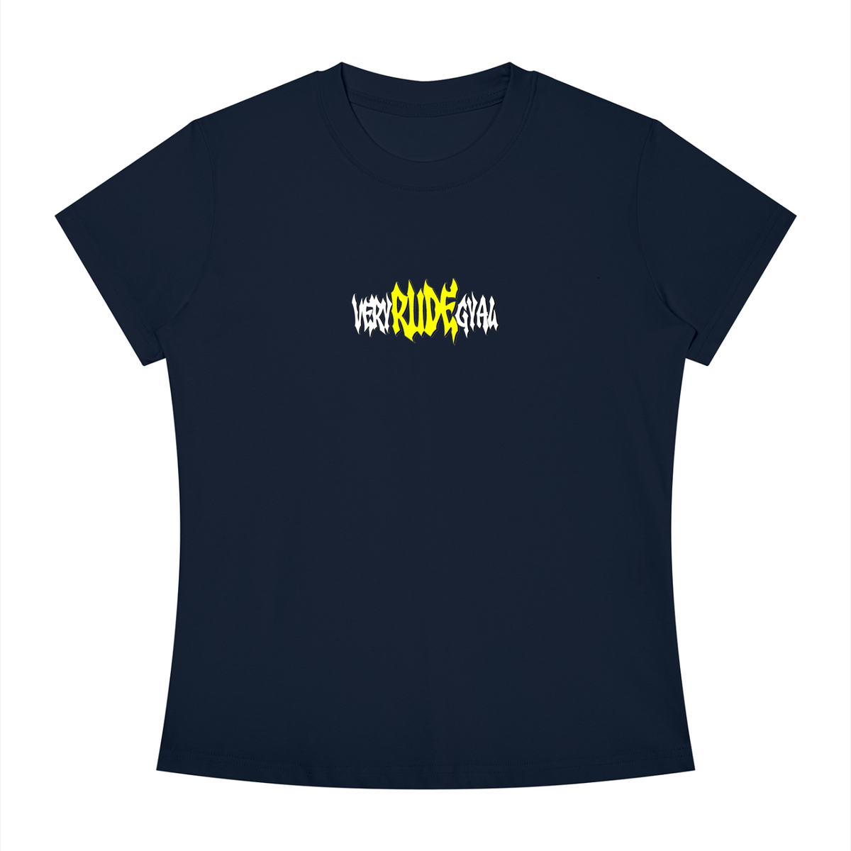 Yellow RudeGyal Slim Fit Crewneck T-Shirt