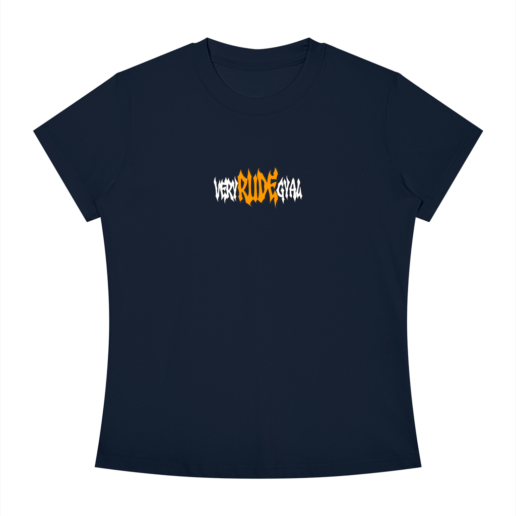 Orange RudeGyal Slim Fit Crewneck T-Shirt