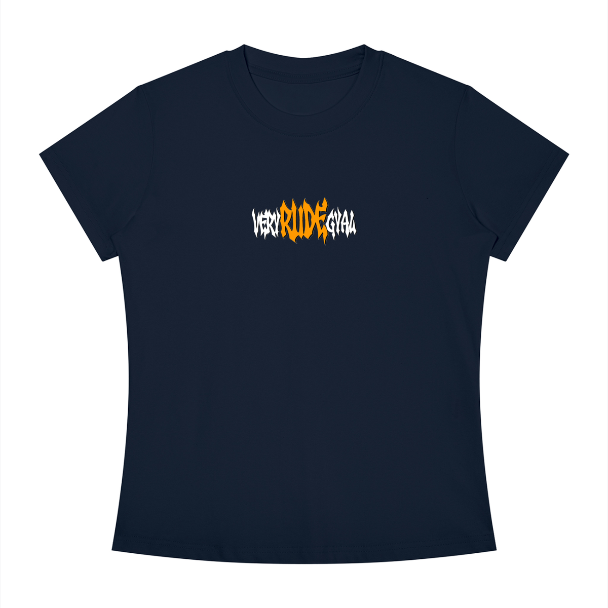 Orange RudeGyal Slim Fit Crewneck T-Shirt