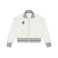 RudeBoy Records Striped Rib Collar Zip Jacket