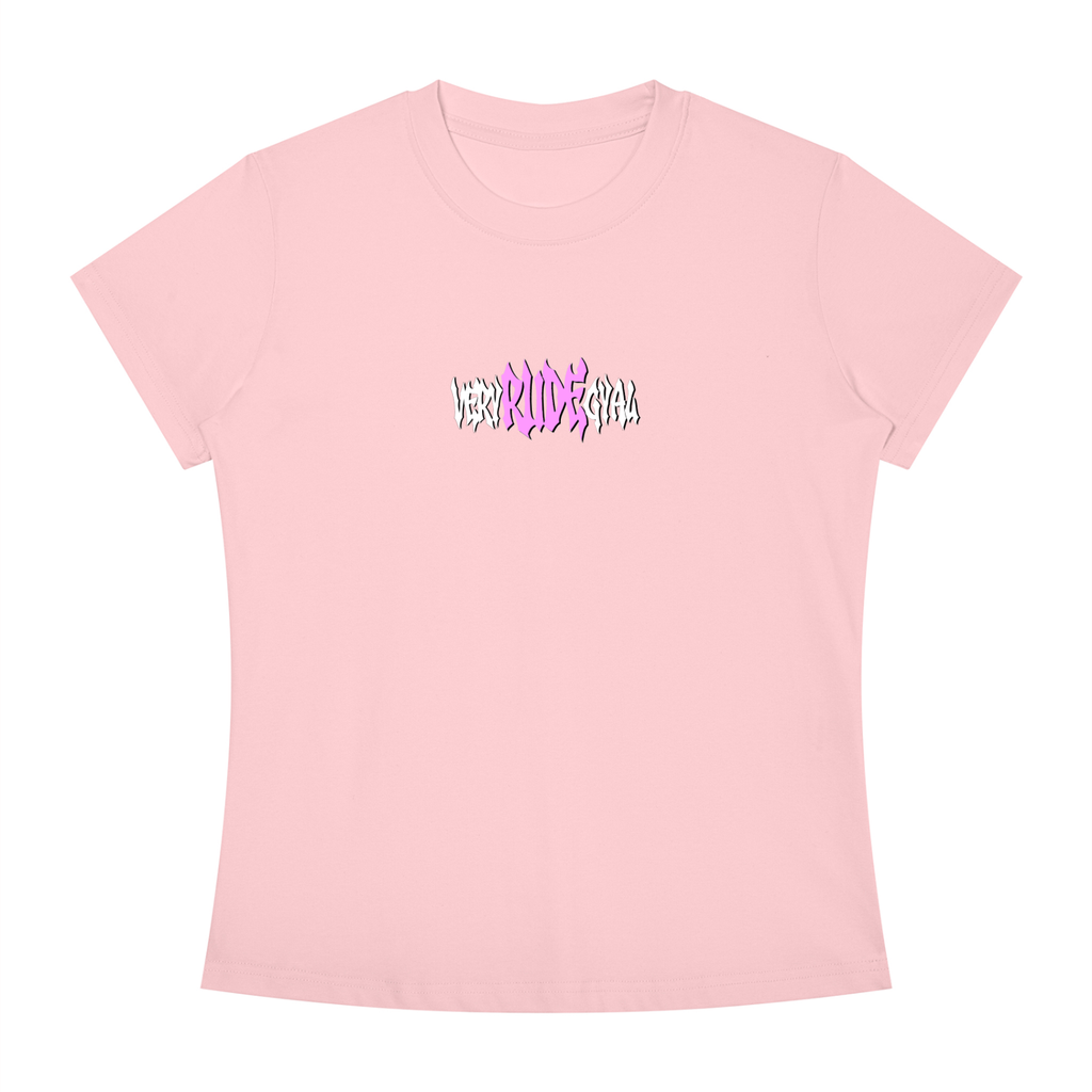 Hot Pink RudeGyal Slim Fit Crewneck T-Shirt