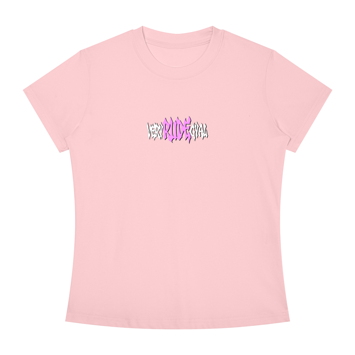 Hot Pink RudeGyal Slim Fit Crewneck T-Shirt