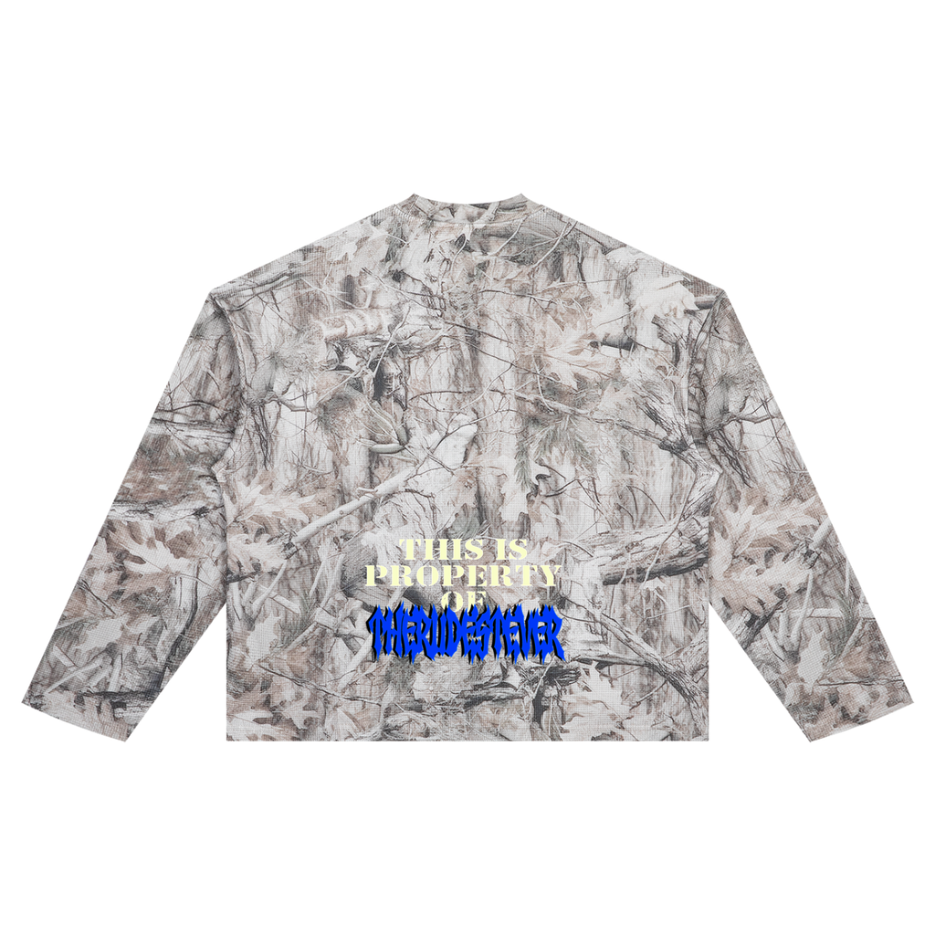 TheRudestEver Tree Camo Waffle T-Shirt
