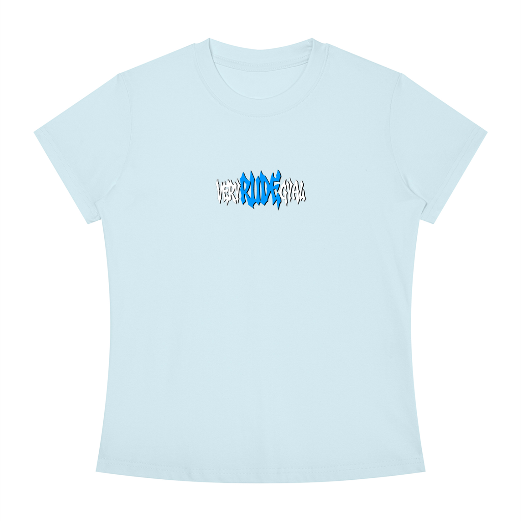 Baby Blue RudeGyal Slim Fit Crewneck T-Shirt