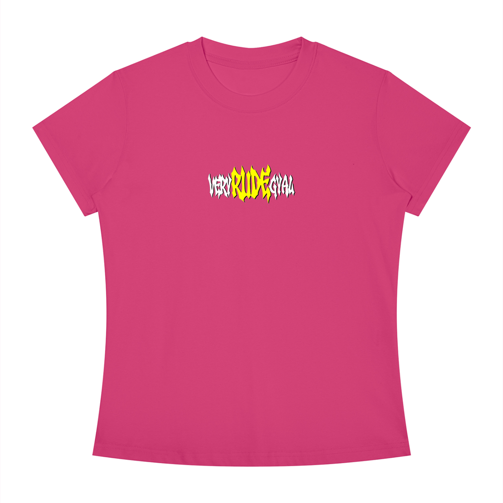 Yellow RudeGyal Slim Fit Crewneck T-Shirt
