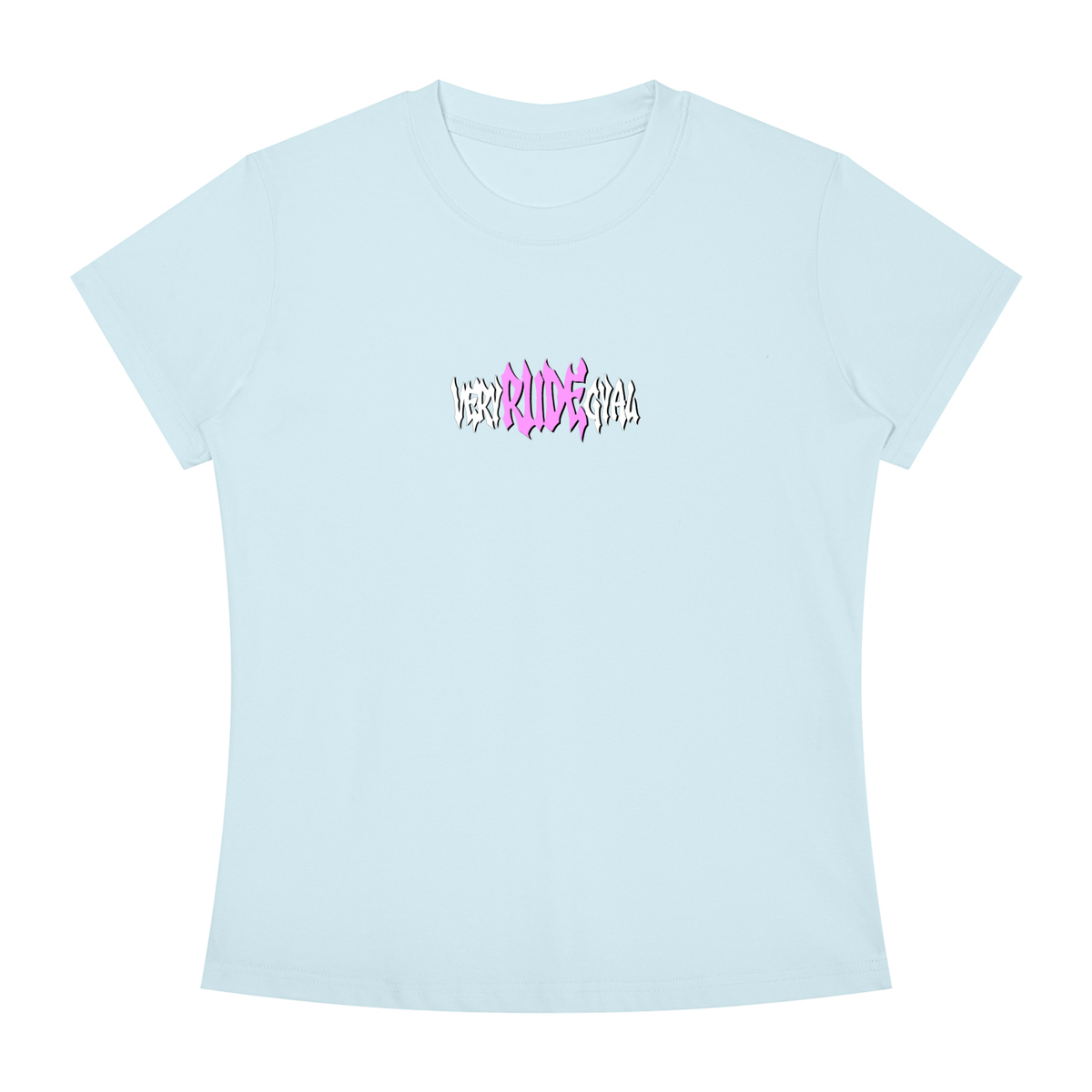 Hot Pink RudeGyal Slim Fit Crewneck T-Shirt
