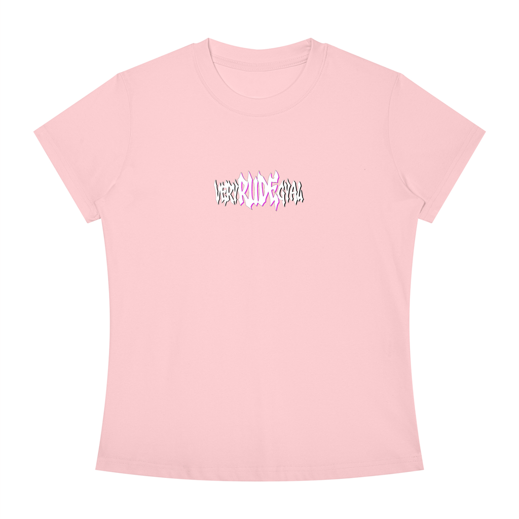 Pink RudeGyal Slim Fit Crewneck T-Shirt