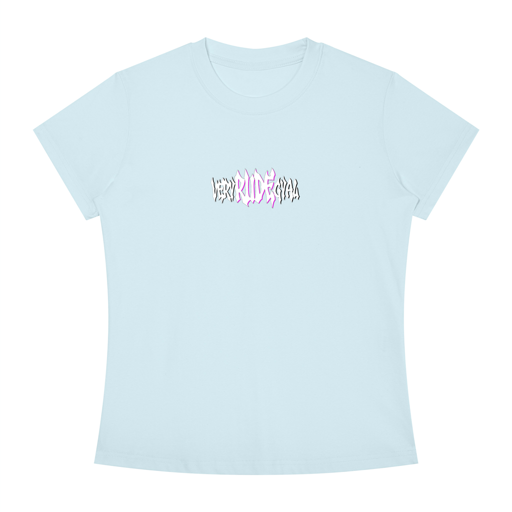 Pink RudeGyal Slim Fit Crewneck T-Shirt