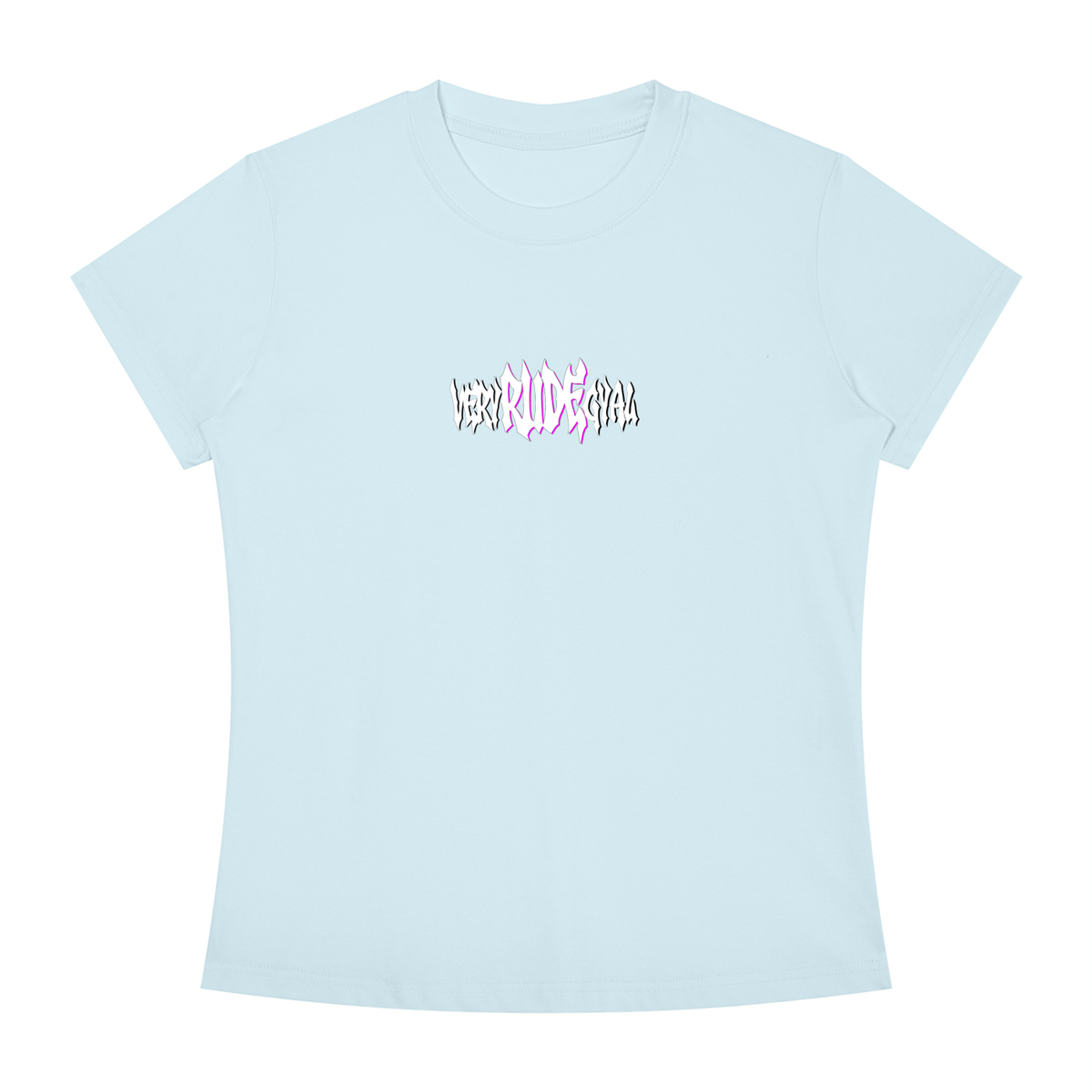 Pink RudeGyal Slim Fit Crewneck T-Shirt