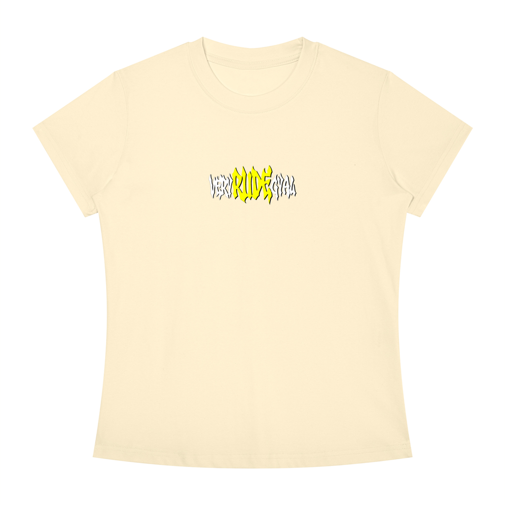 Yellow RudeGyal Slim Fit Crewneck T-Shirt