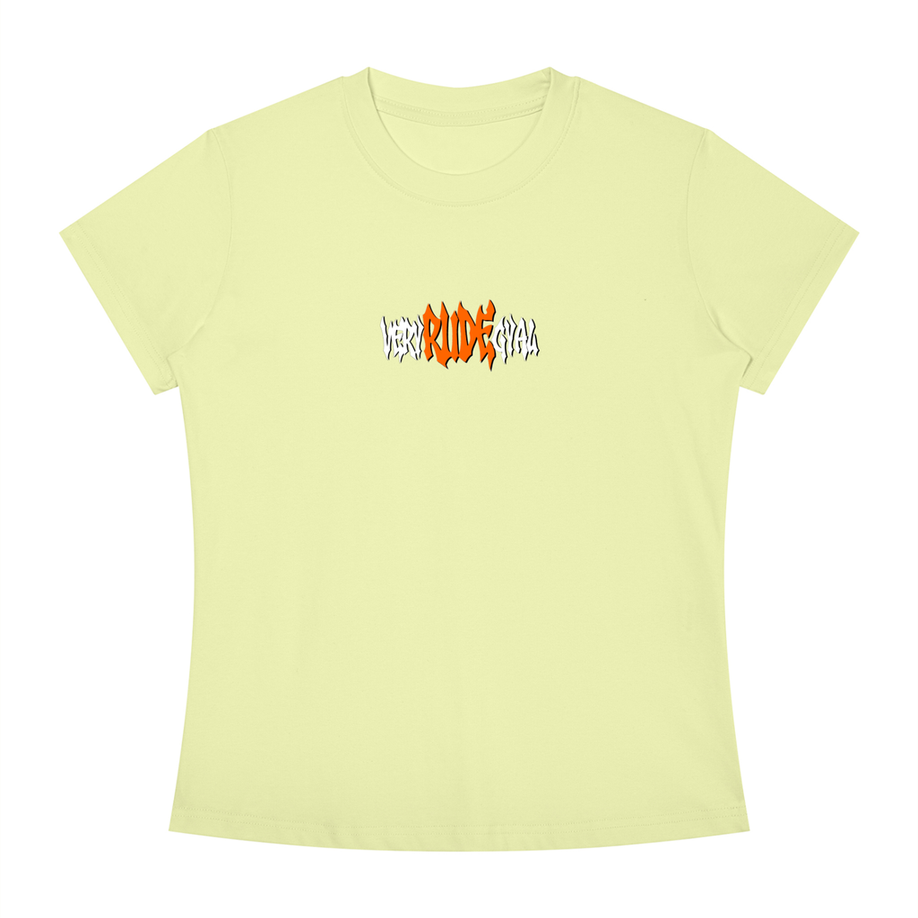 Mandarin RudeGyal Slim Fit Crewneck T-Shirt