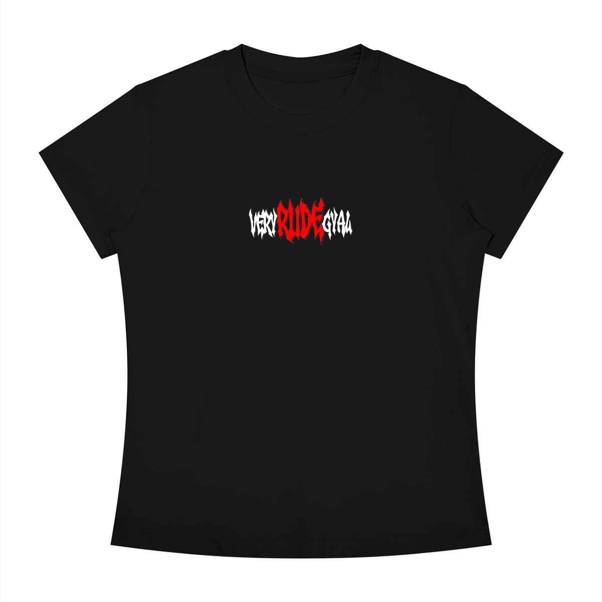 Red RudeGyal Slim Fit Crewneck T-Shirt