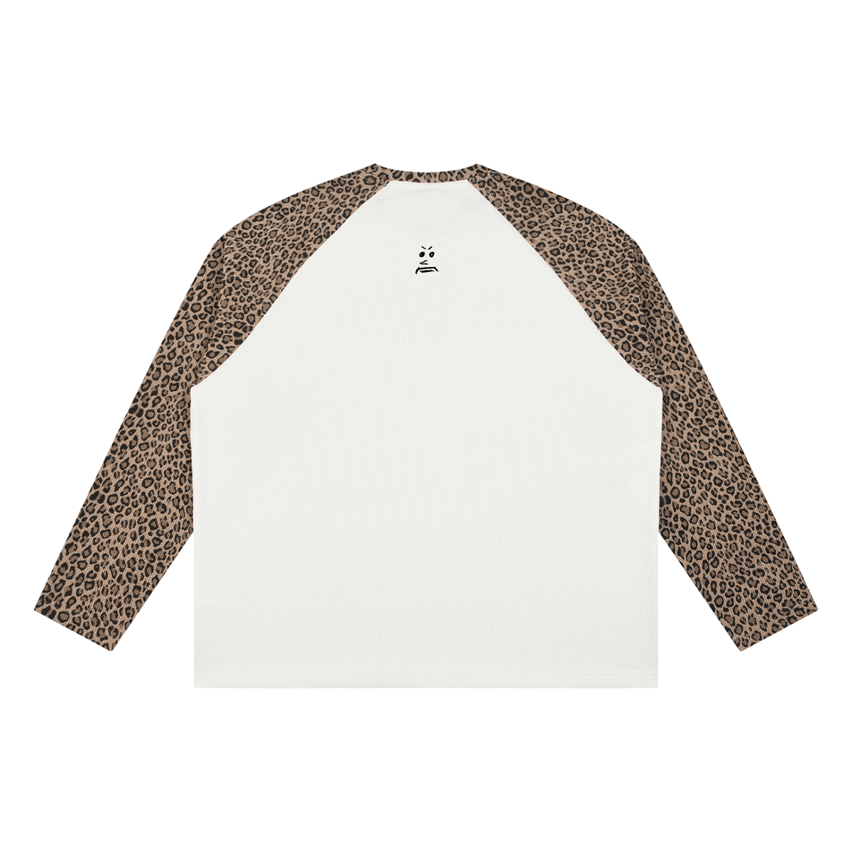 Dork Leopard Panel Raglan Sleeve T-Shirt