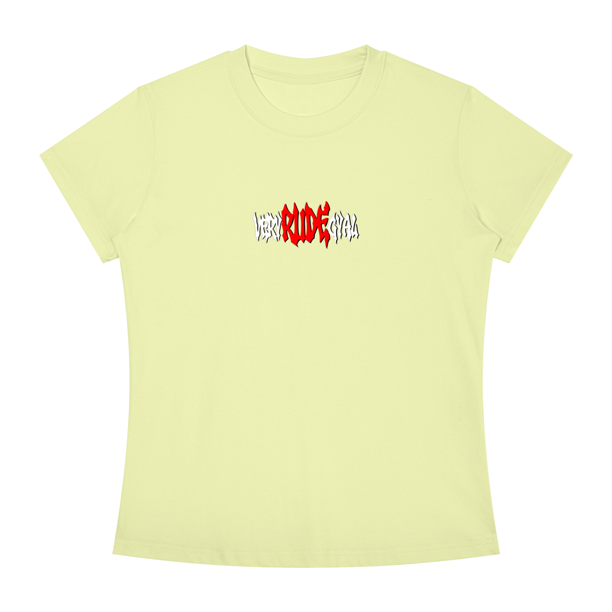 Red RudeGyal Slim Fit Crewneck T-Shirt