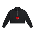 RudeGyal Heart Crop Quarter-Zip Sweatshirt