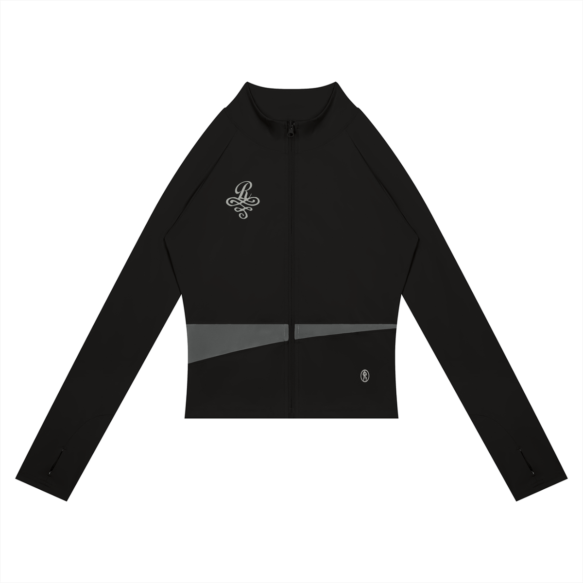 Grey RudeGyal Paneled Yoga Jacket