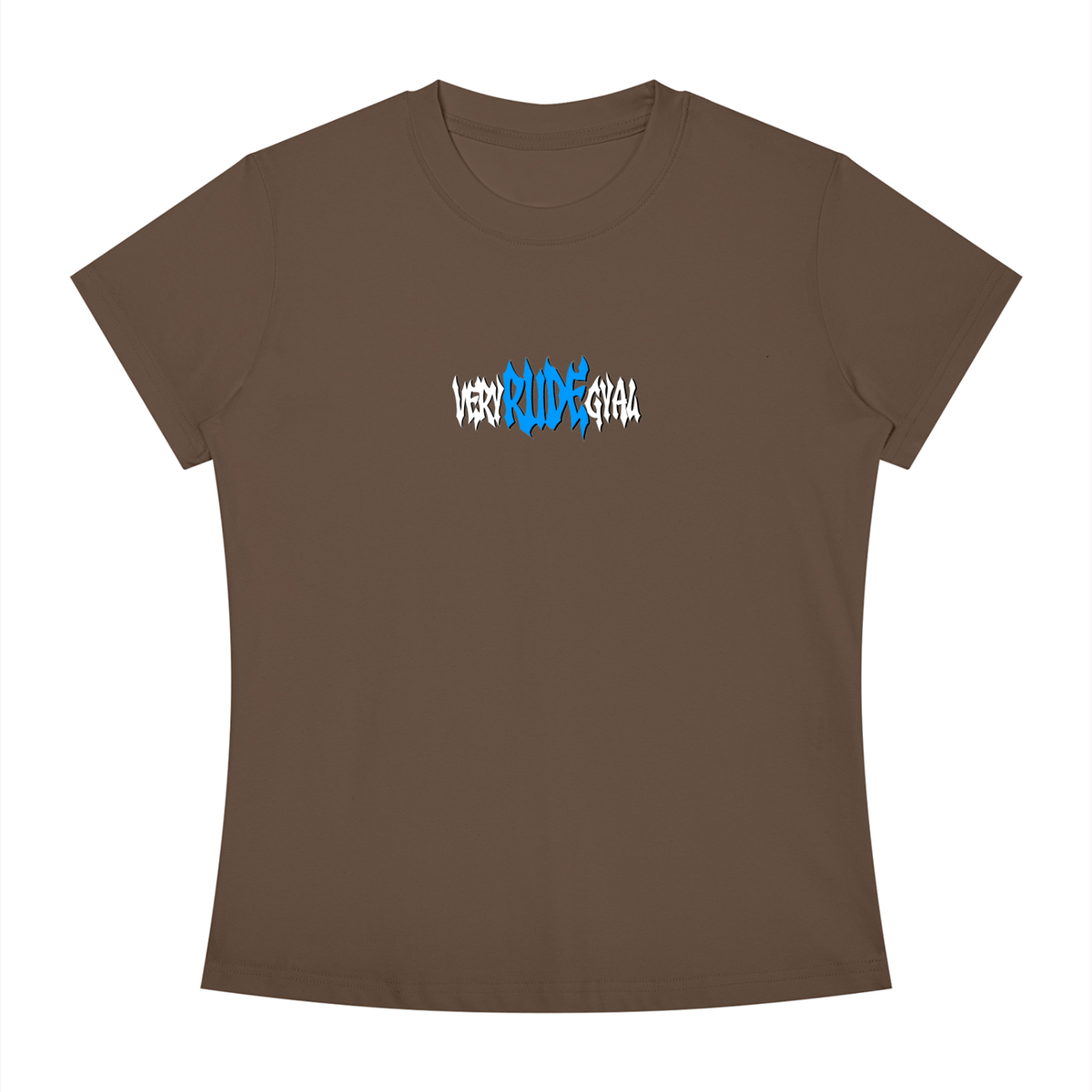 Baby Blue RudeGyal Slim Fit Crewneck T-Shirt