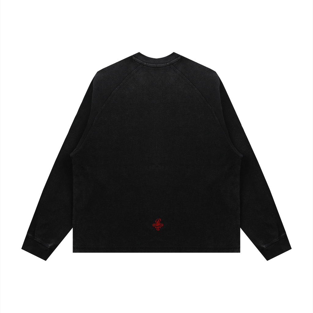 Tokyo Rude Vintage Wash Boxy  Waffle T-Shirt