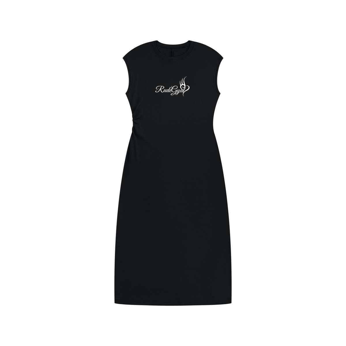 RudeGyal Ruched Sleeveless Dress