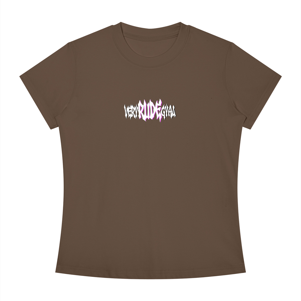 Pink RudeGyal Slim Fit Crewneck T-Shirt