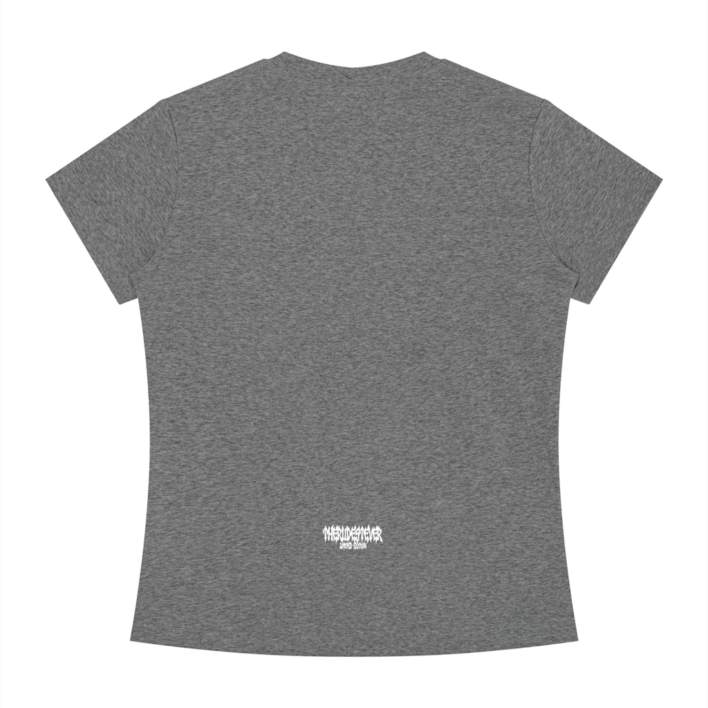 White RudeGyal Slim Fit Crewneck T-Shirt