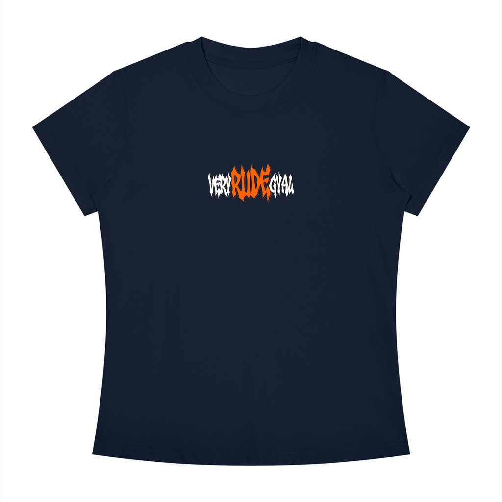 Mandarin RudeGyal Slim Fit Crewneck T-Shirt