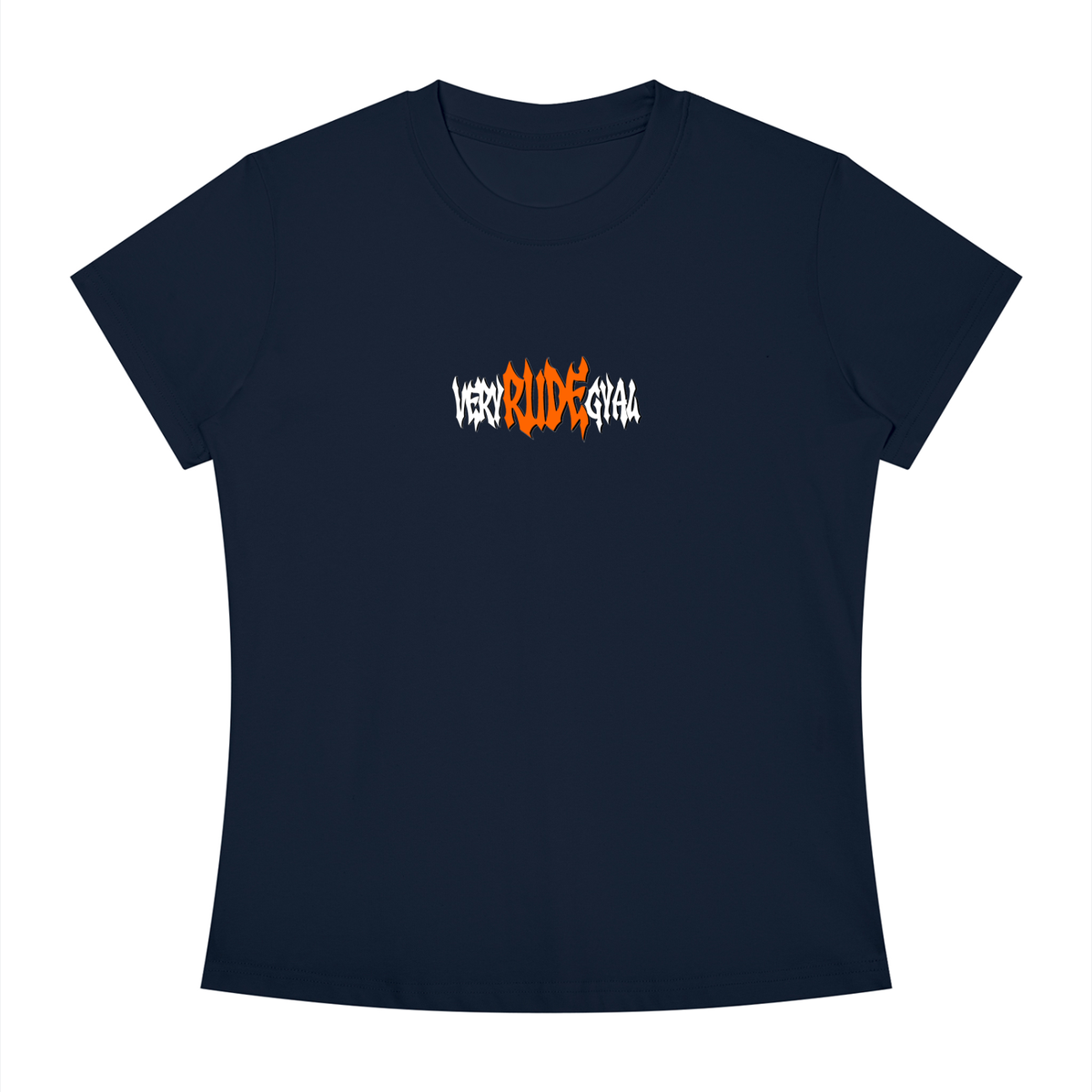Mandarin RudeGyal Slim Fit Crewneck T-Shirt