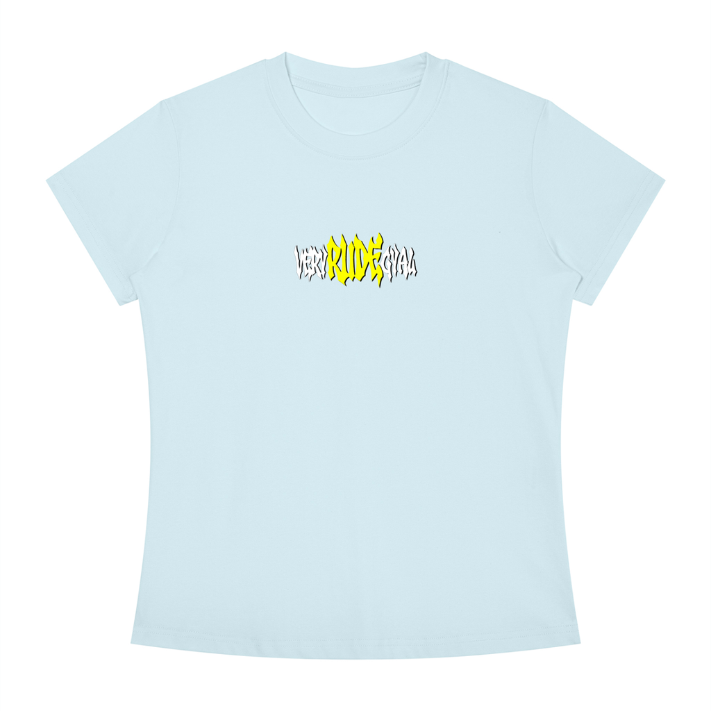 Yellow RudeGyal Slim Fit Crewneck T-Shirt