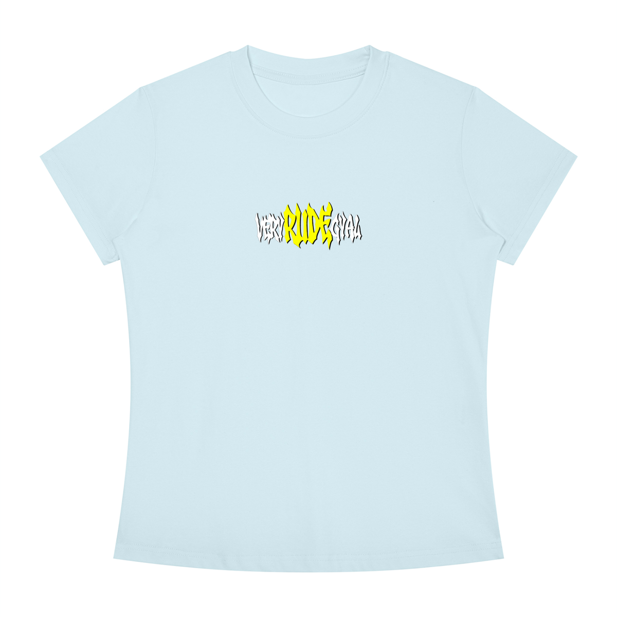 Yellow RudeGyal Slim Fit Crewneck T-Shirt