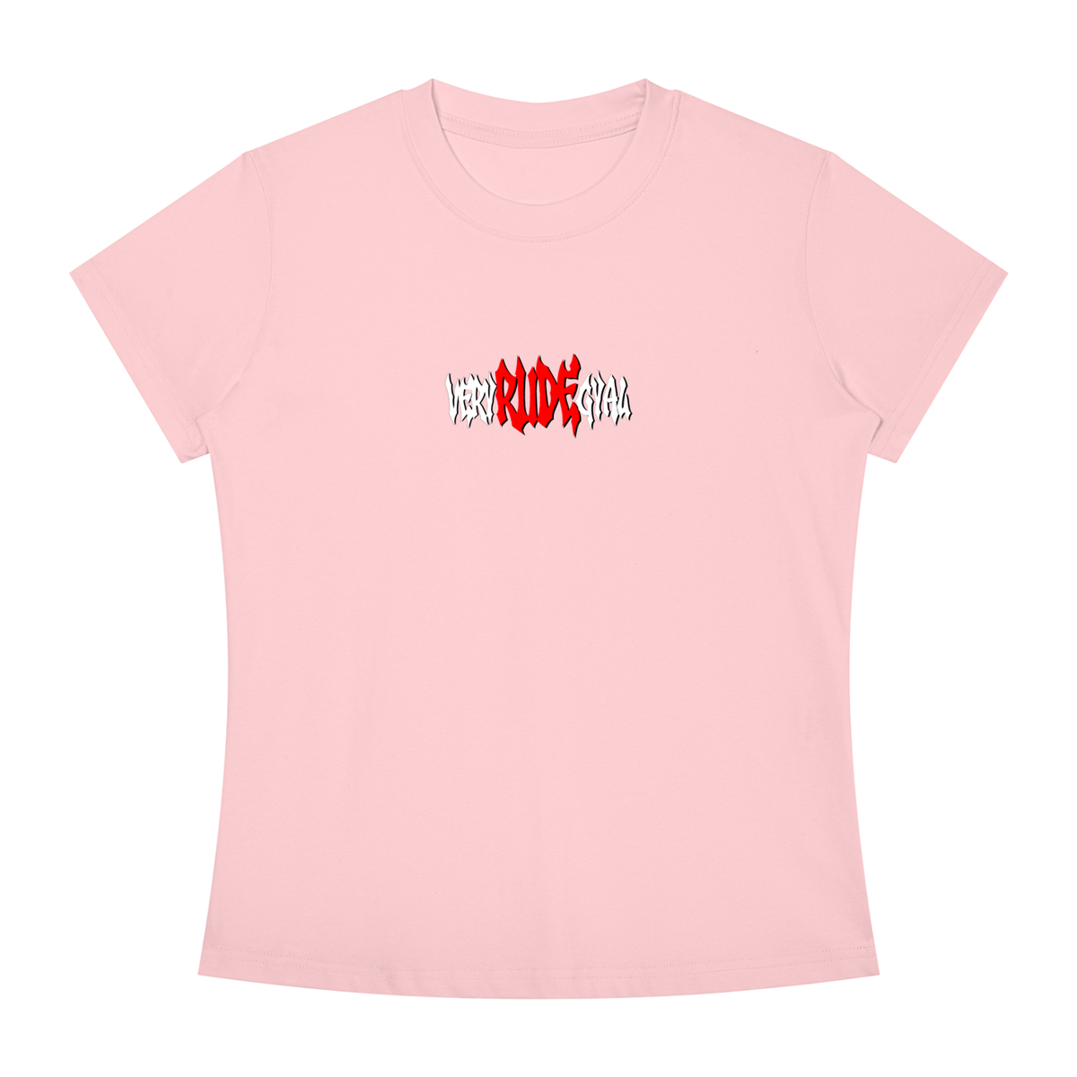 Red RudeGyal Slim Fit Crewneck T-Shirt