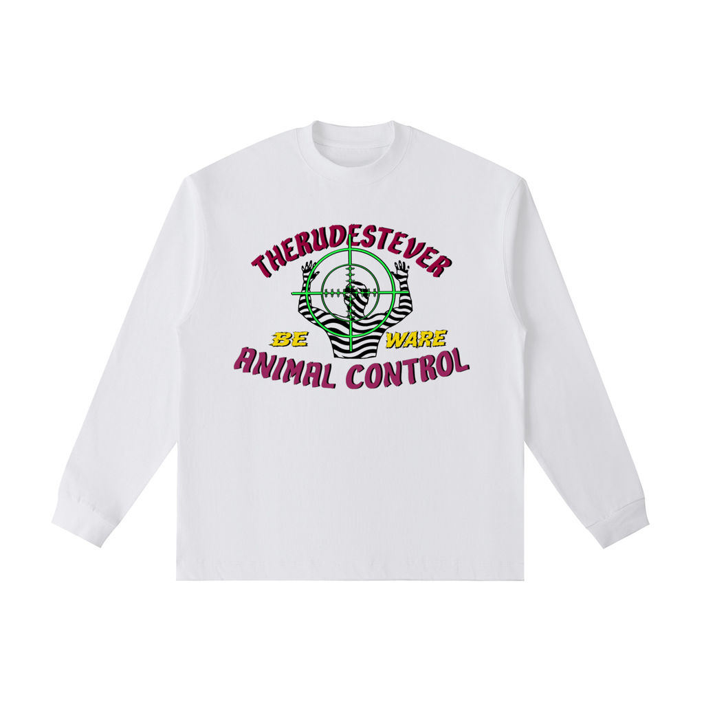 Animal Control Cotton Long Sleeve T-Shirt