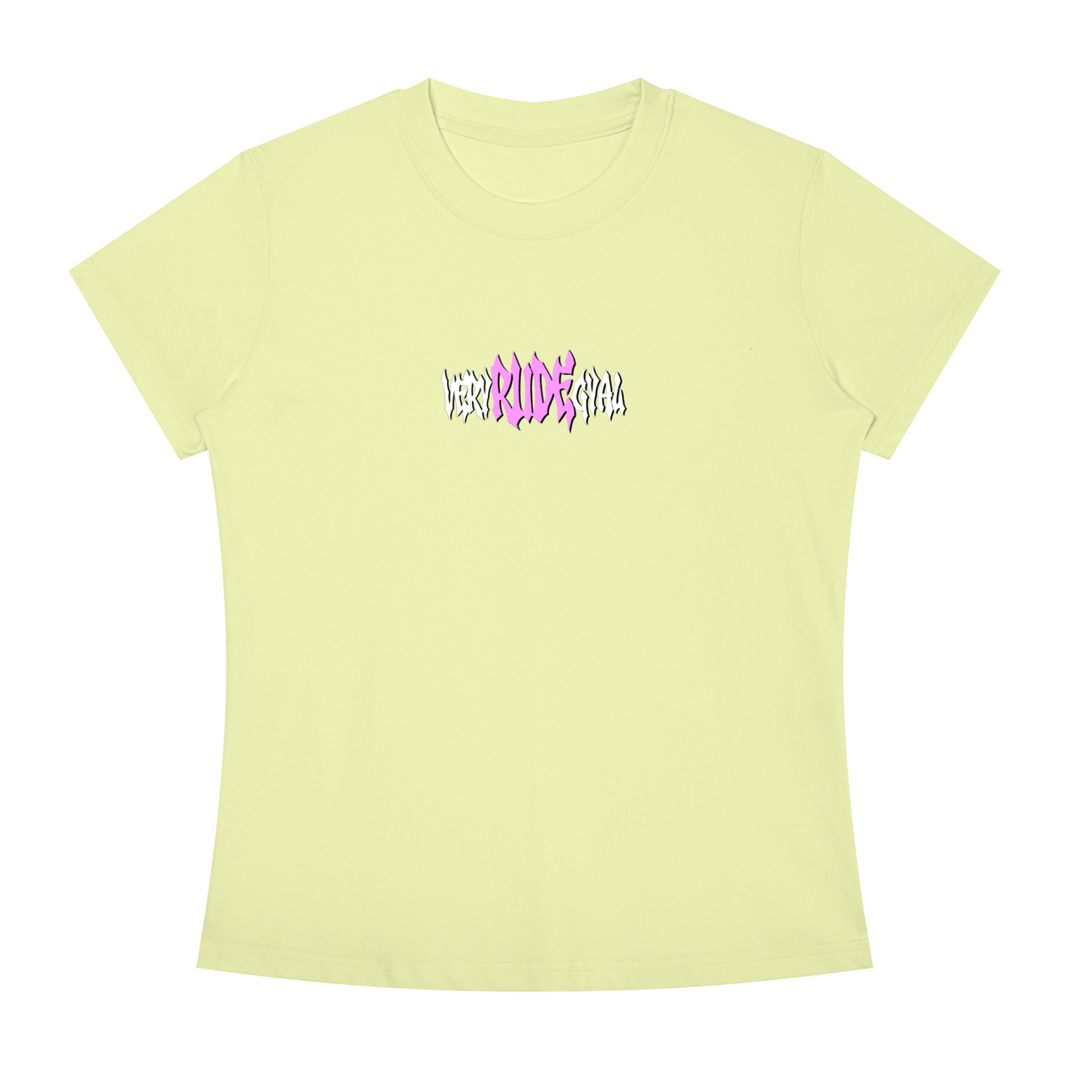 Hot Pink RudeGyal Slim Fit Crewneck T-Shirt
