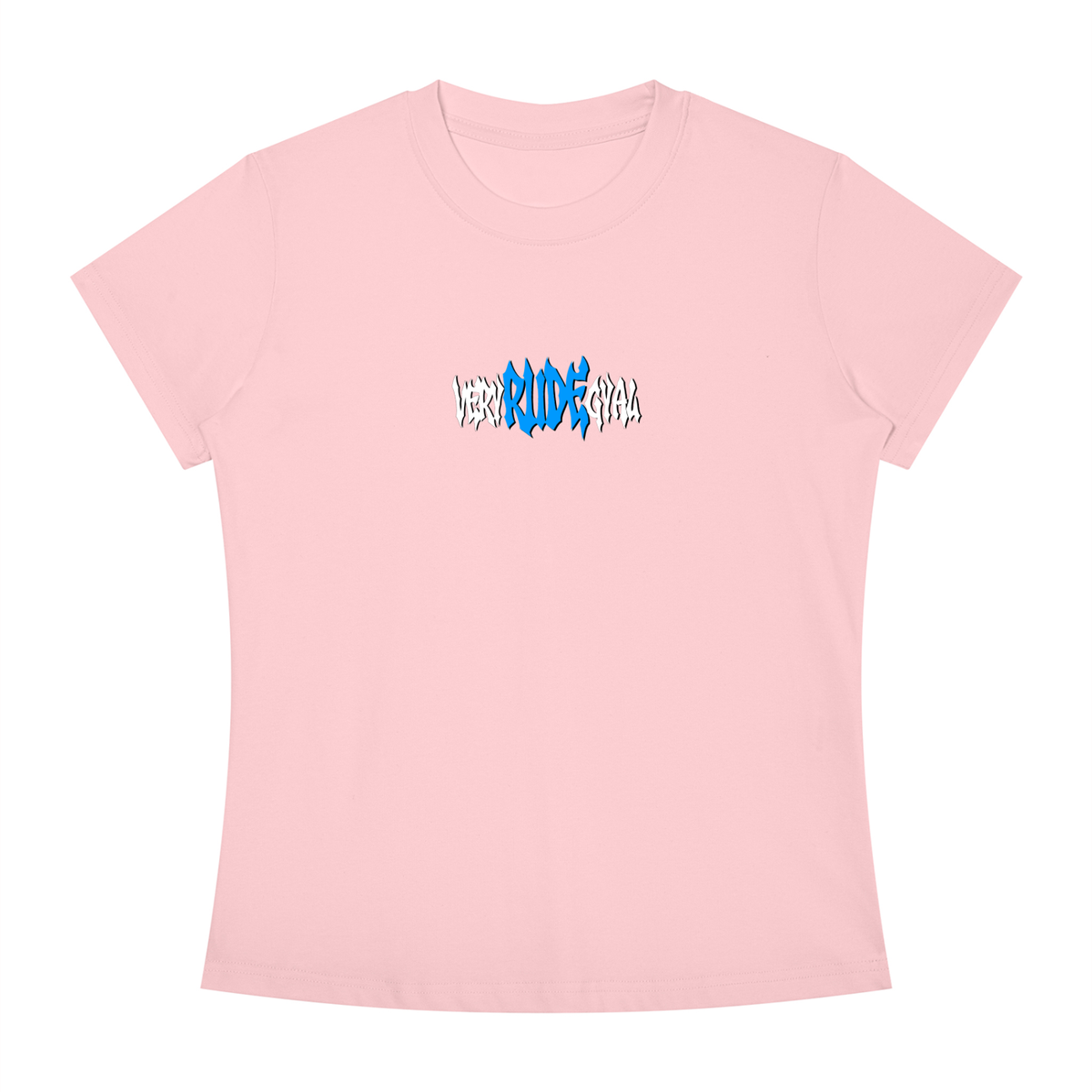 Baby Blue RudeGyal Slim Fit Crewneck T-Shirt