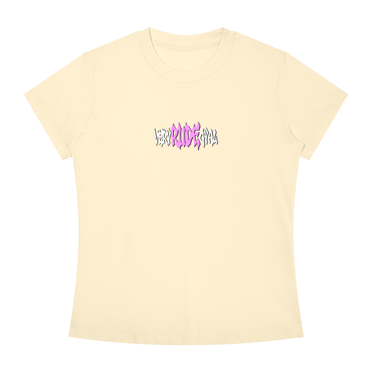 Hot Pink RudeGyal Slim Fit Crewneck T-Shirt