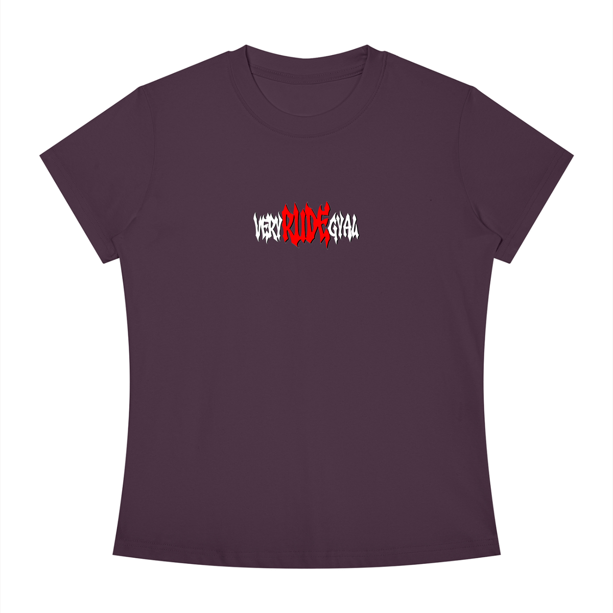 Red RudeGyal Slim Fit Crewneck T-Shirt