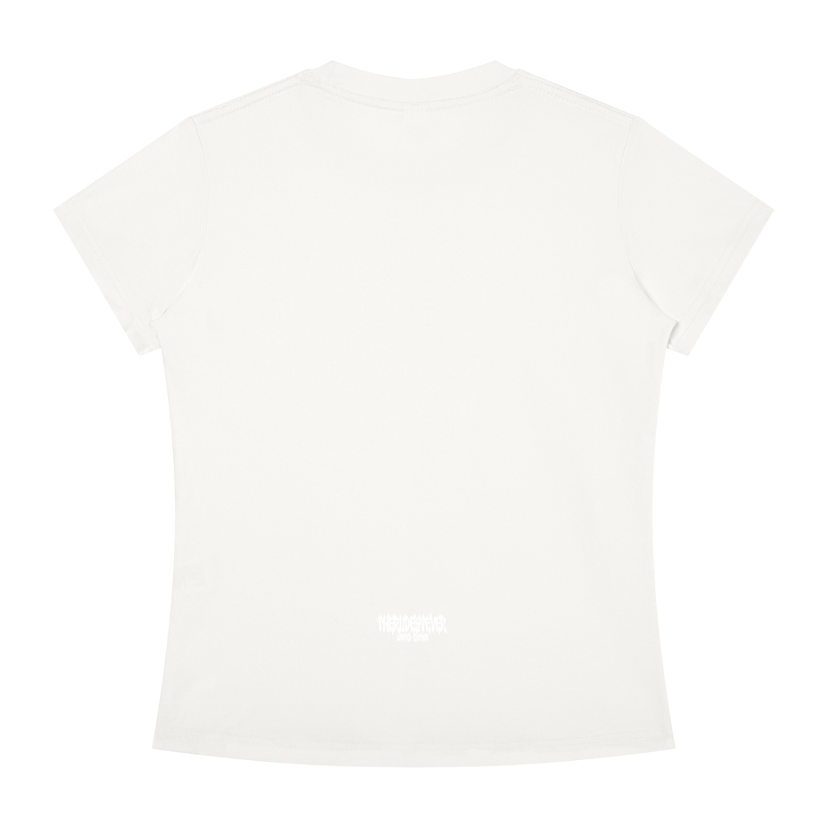 White RudeGyal Slim Fit Crewneck T-Shirt